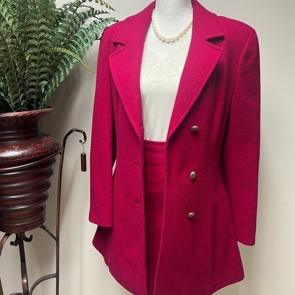 Danielle International Vintage Fuchsia Wool Set Size 44 Italian (XS/S) - Picture 6 of 16